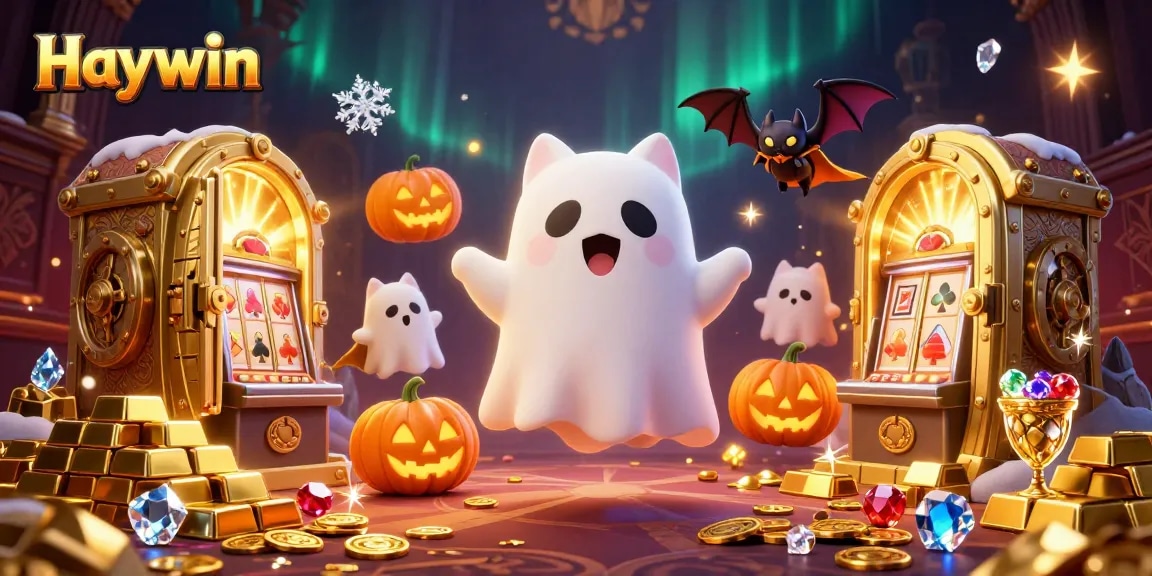 Haywin offers an engaging ghostly casino scene filled with treasures and playful characters.