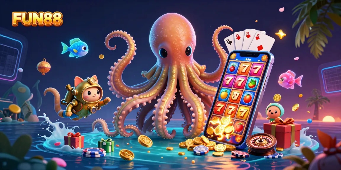 Play exciting slot games at FUN88 with a dynamic view of a pirate-themed fantasy scene.