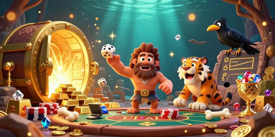 Play thrilling games at Go88 where cavemen and tigers manage a colorful casino.