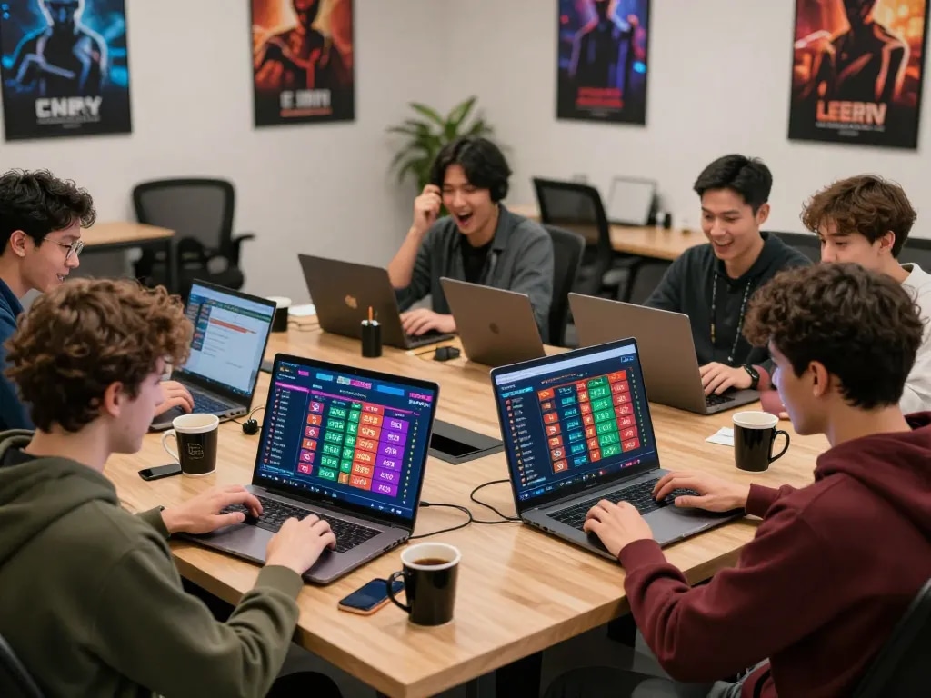Engaged players experiencing excitement while using platforms for danh de online betting, showcasing vibrant digital environment.