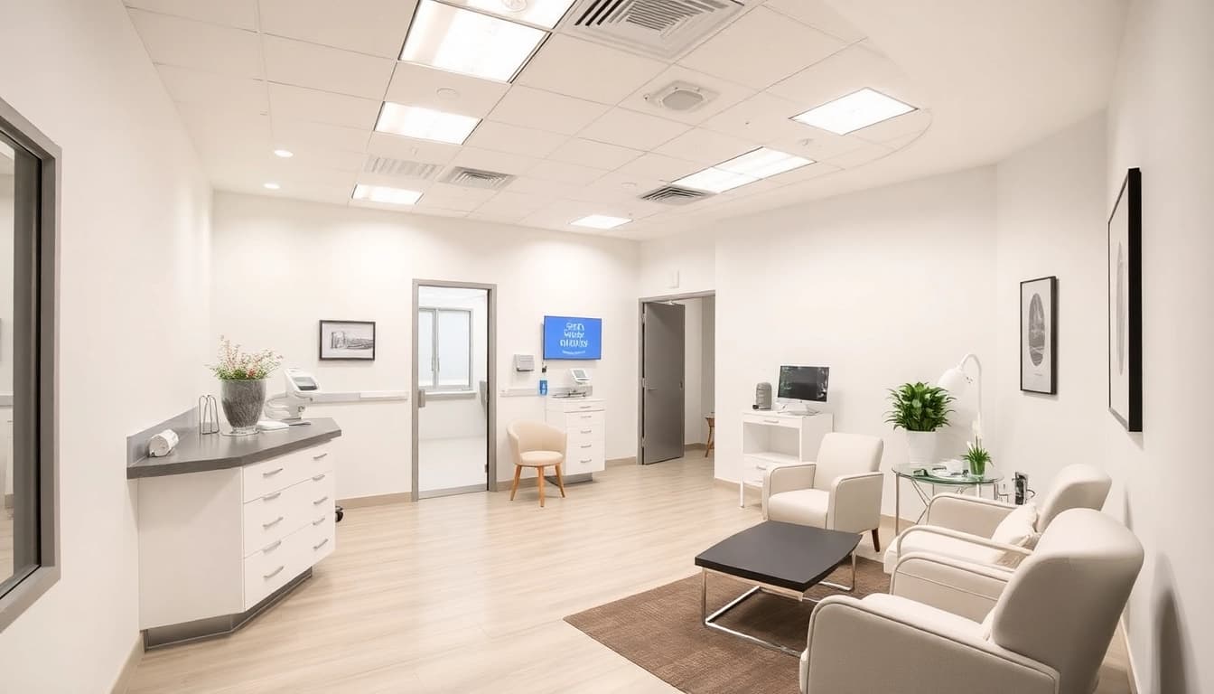 Experience the pristine interior of 神野クリニック, where you can receive expert hair restoration consultations.