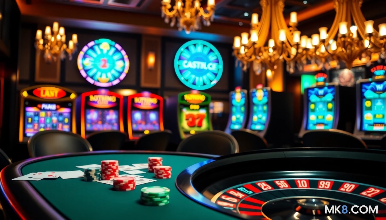 Experience thrilling gameplay on MK8.COM with vibrant casino tables and exciting betting options.