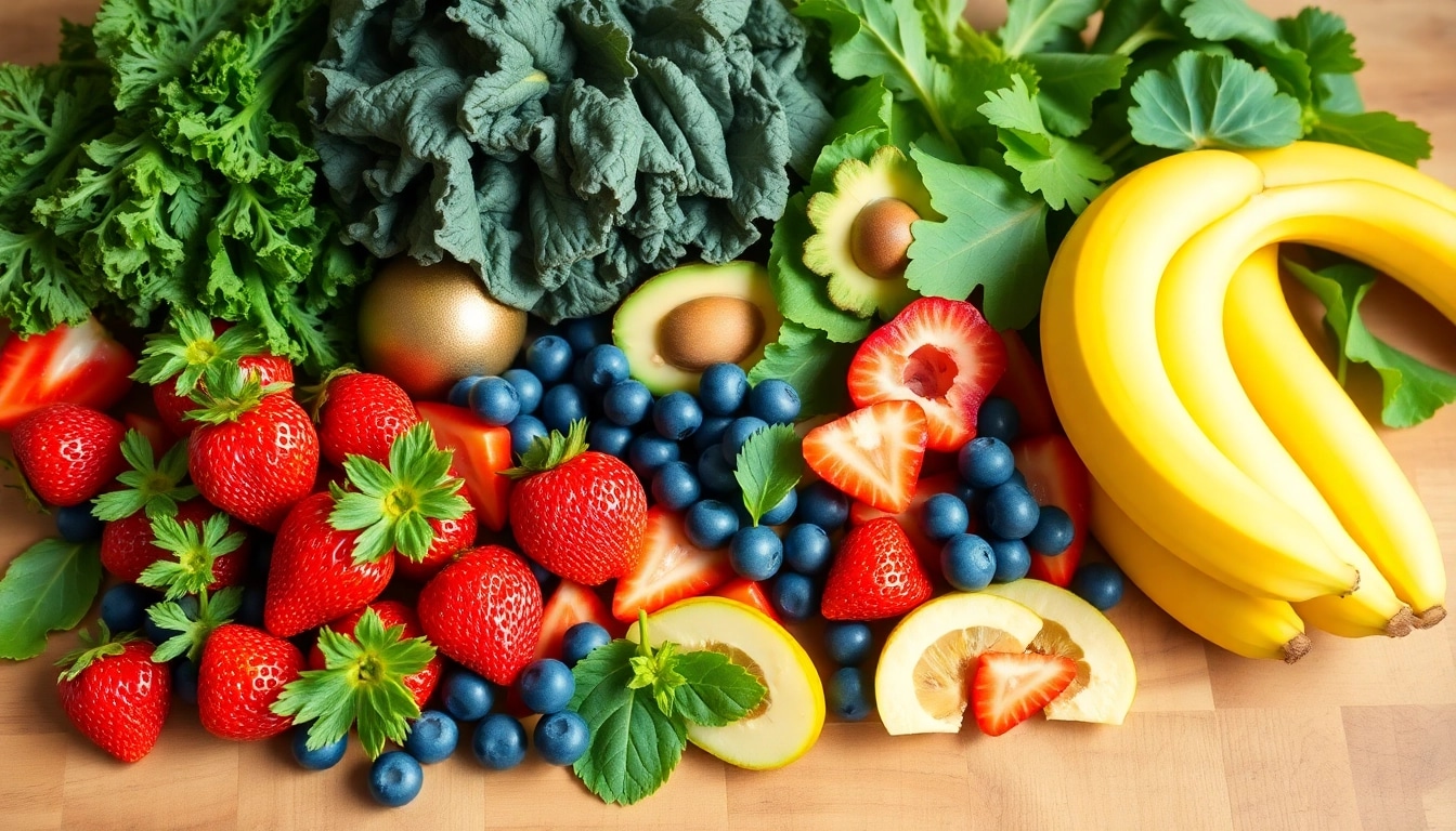 Discover vibrant, fresh healthy food options with colorful fruits and vegetables arranged artistically.