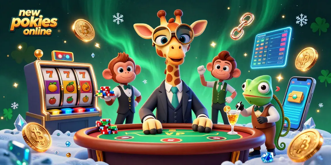 Spin the new pokies online adventure with vibrant characters and exciting symbols around them.