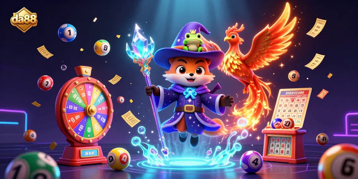 Experience winning with da88 in a vibrant 3D casino scene filled with magical characters and dynamic game elements.