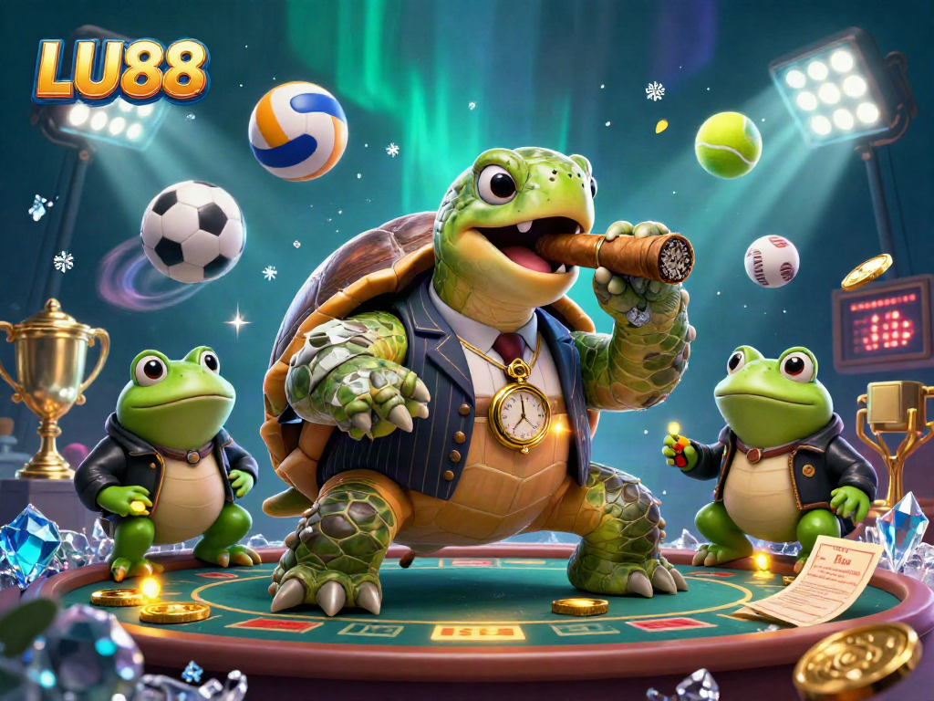 LU88 captures a thrilling casino experience with dynamic 3D casino characters and engaging game elements.