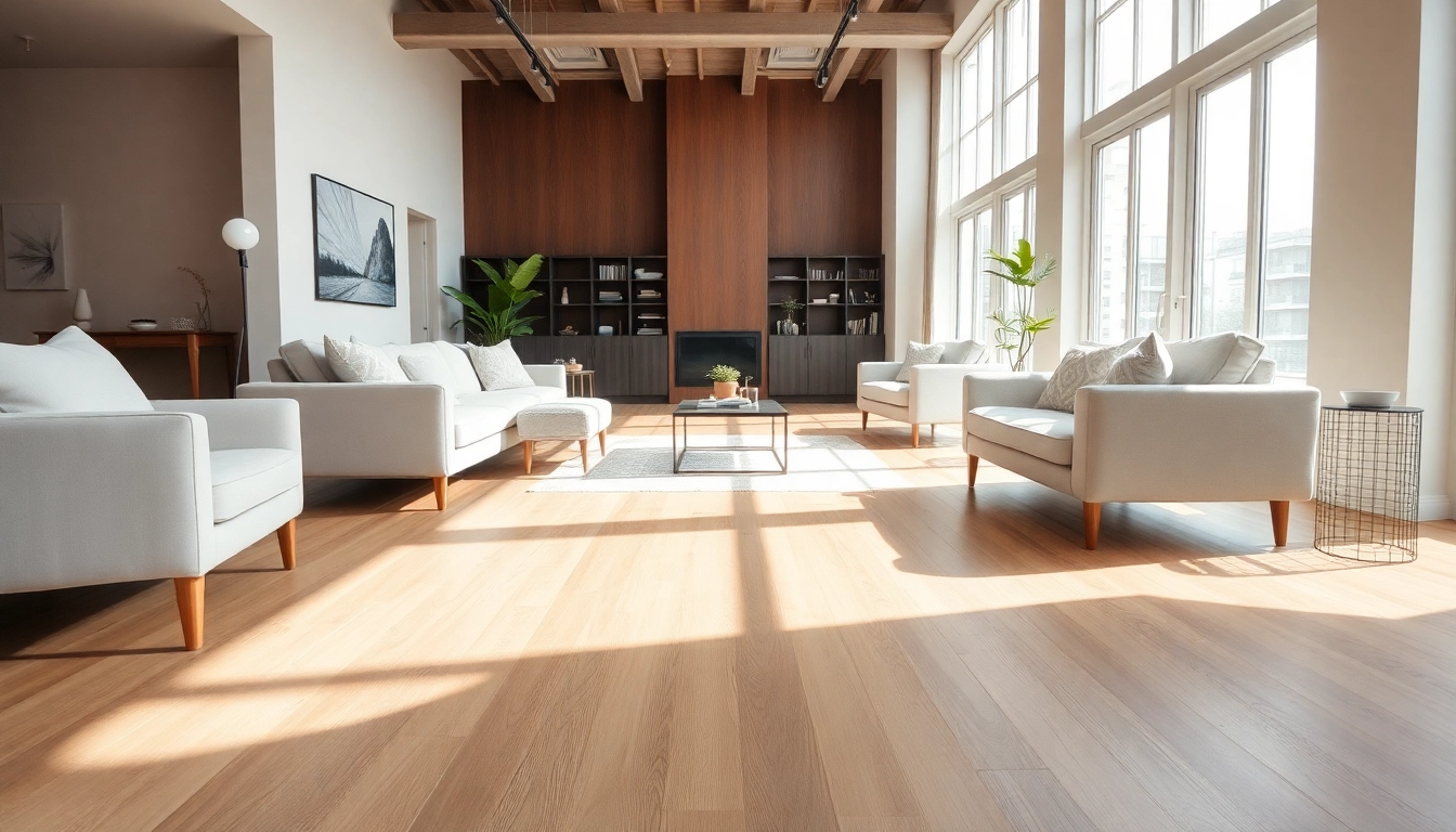 Showcasing lvp floors in a modern home, the warm tones enhance the cozy living room.