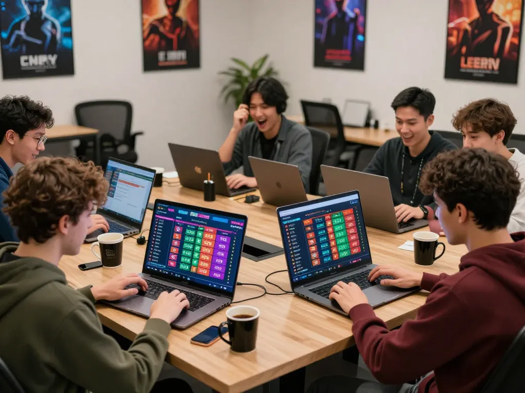Engaged players experiencing excitement while using platforms for danh de online betting, showcasing vibrant digital environment.