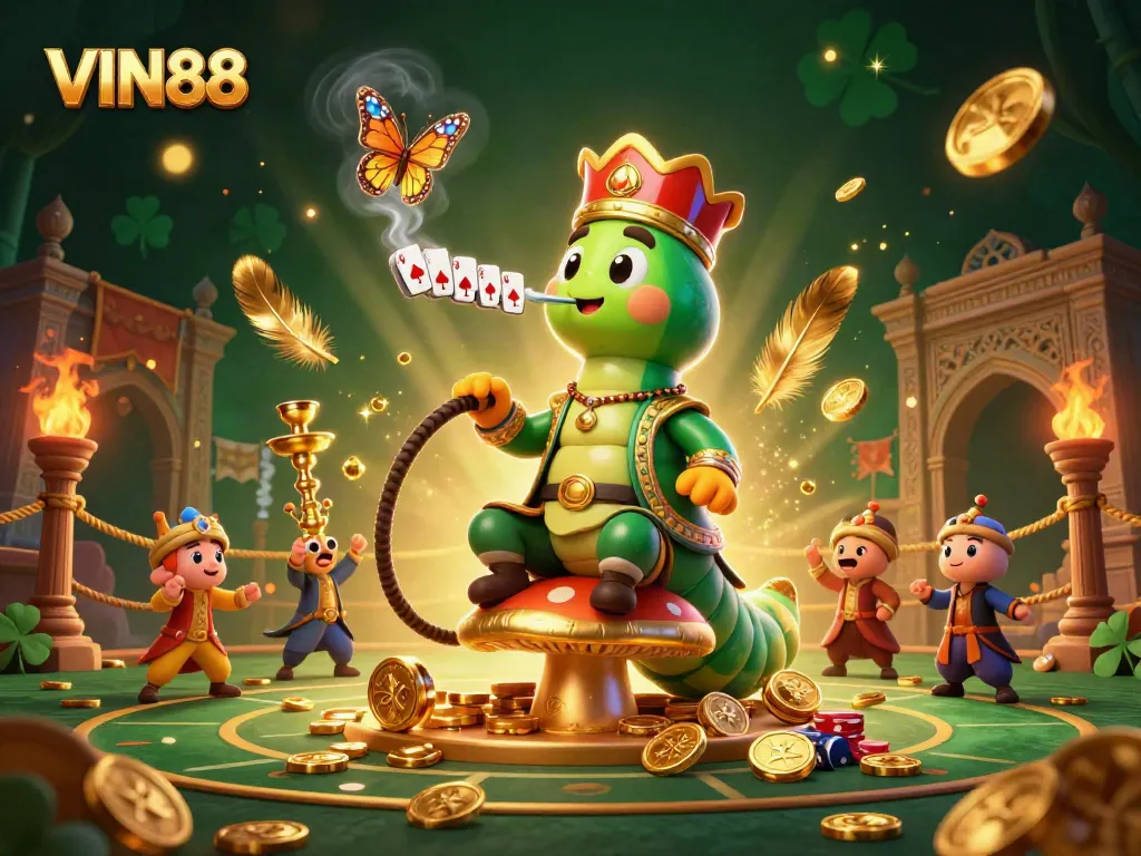 Experience thrilling gameplay moments on VIN88, with poker symbols and extravagant casino themes.