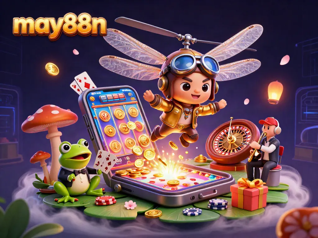 Experience engaging gameplay at may88n with lively characters and vibrant gaming elements.