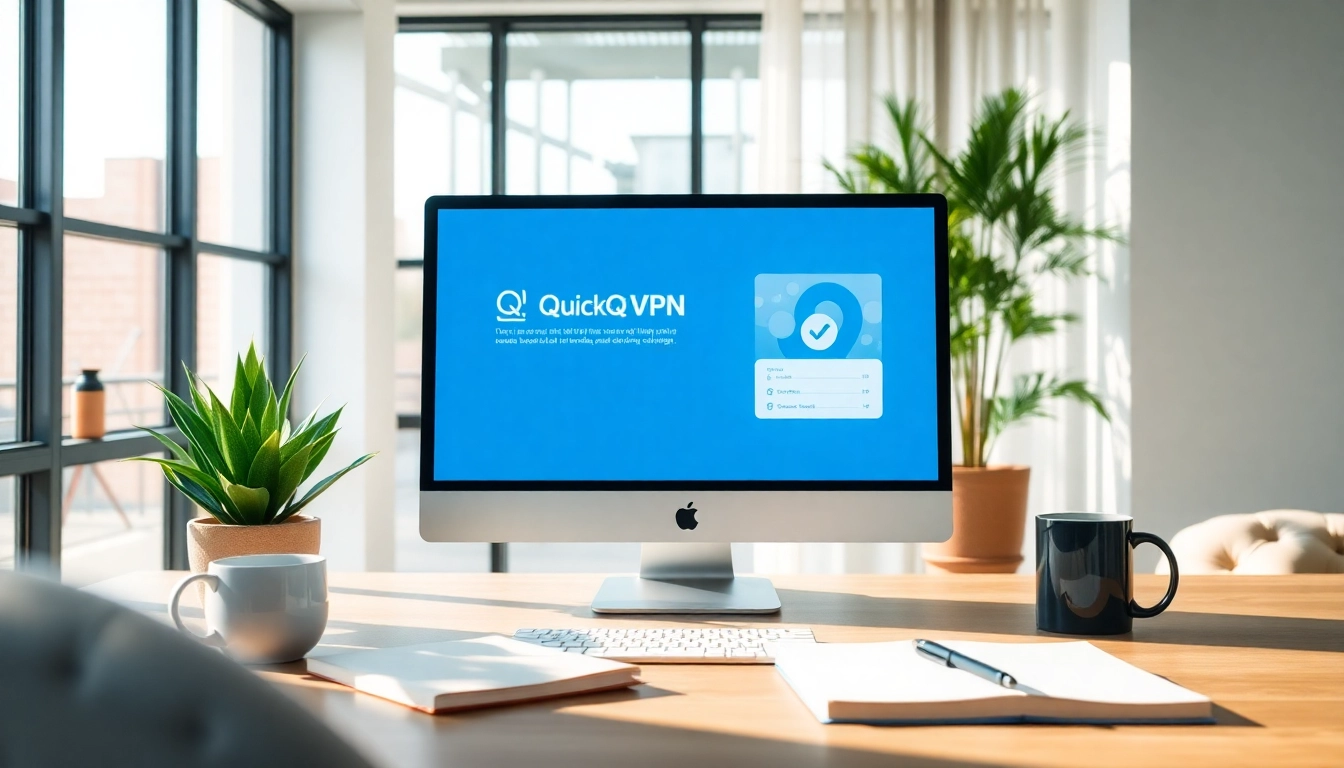 在现代工作空间体验 QuickQ VPN，尽享时尚科技与无缝连接。