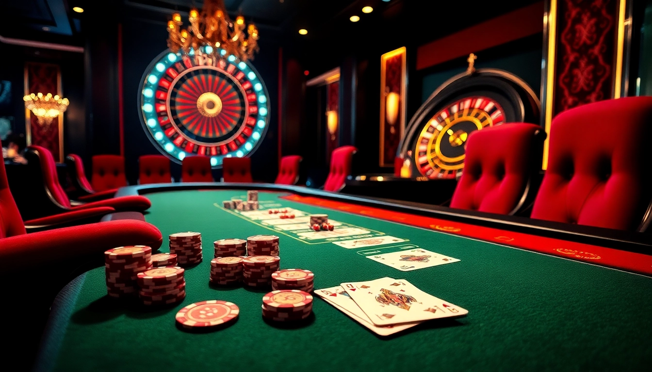 Players enjoying the excitement of a high-stakes poker game at 789club casino.