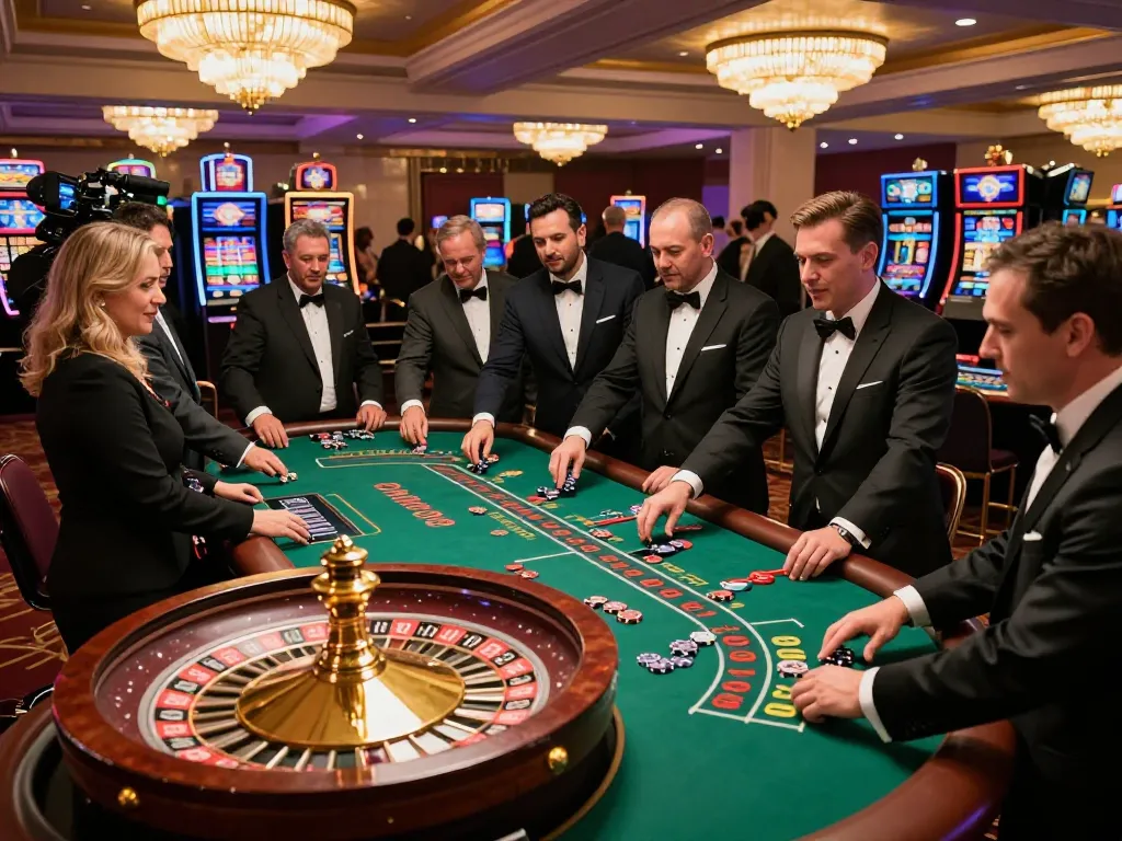 Players enjoying a dynamic roulette game at 88fc casino, experiencing high-stakes excitement.