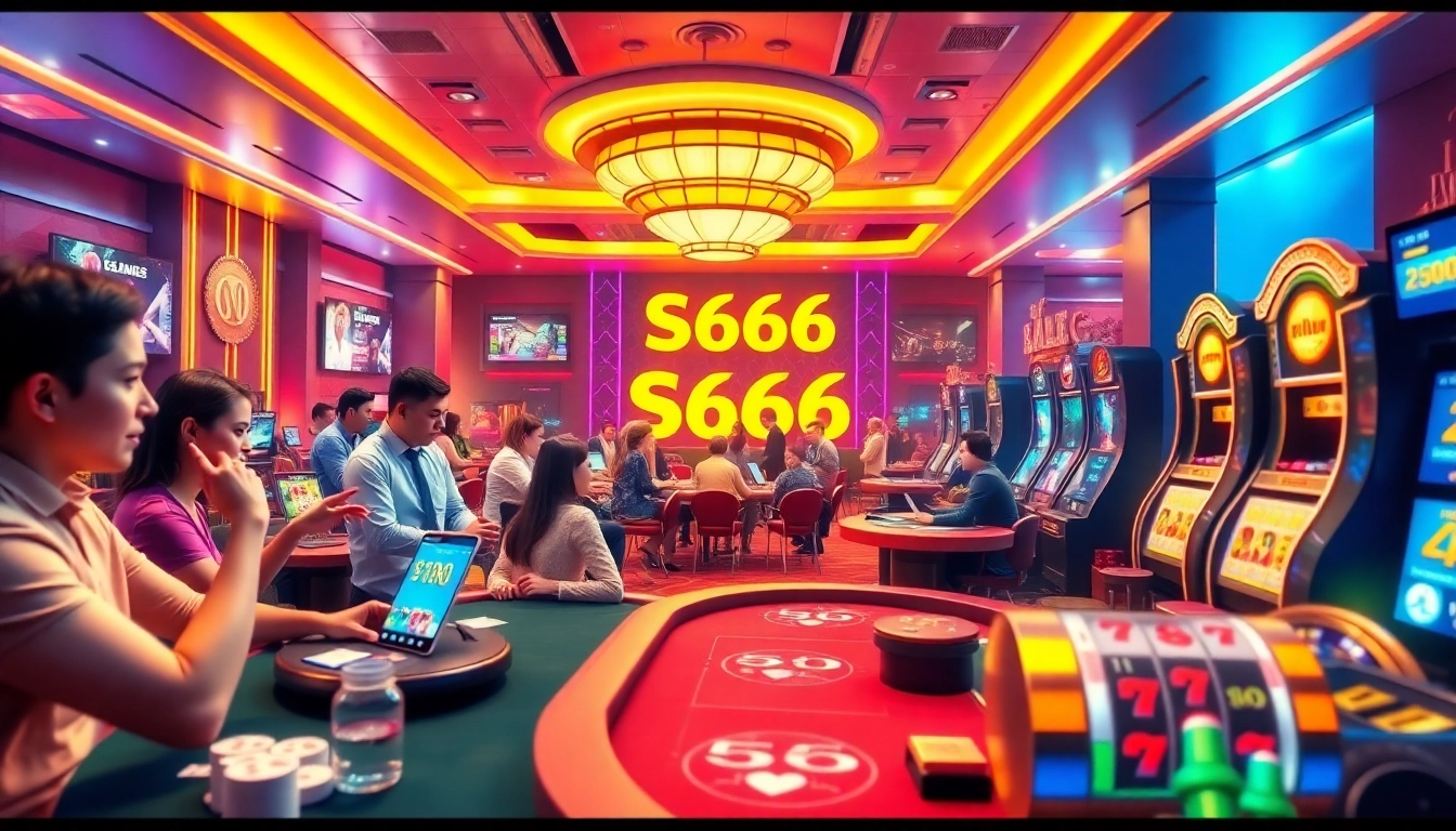 Dynamic online casino experience at S666.nyc with players engaged in gaming activities.