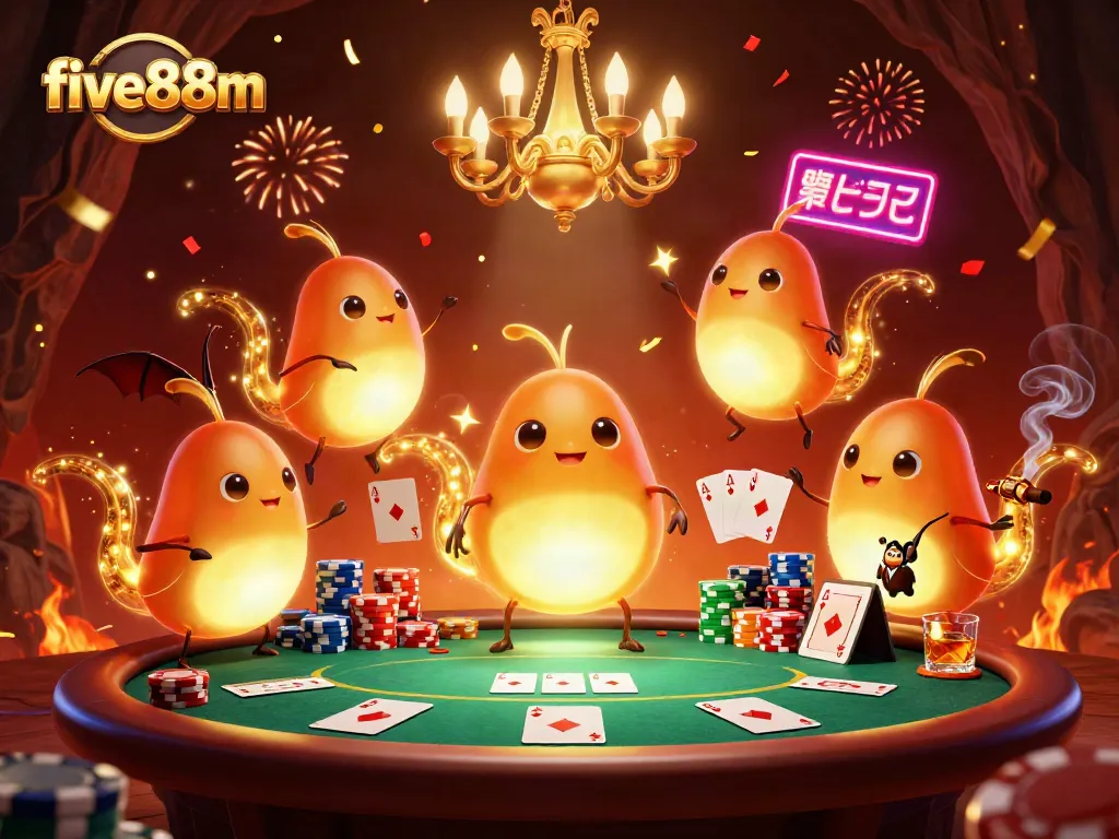 Experience thrilling games at five88m in a vibrant cave casino illuminated by glowworms.