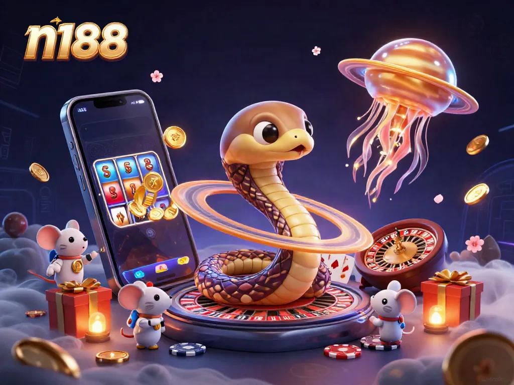 Experience thrilling blocks of joy with n188 through 3D animated casino fun in an enchanting cosmos.