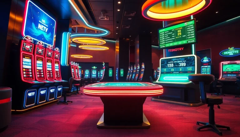 Experience the latest in New Technology with vibrant, futuristic casino gaming.