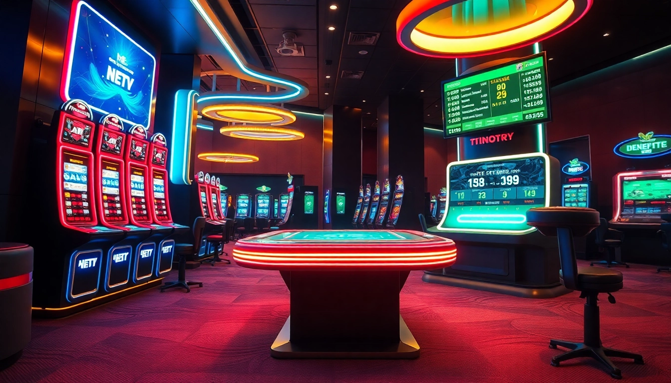 Experience the latest in New Technology with vibrant, futuristic casino gaming.