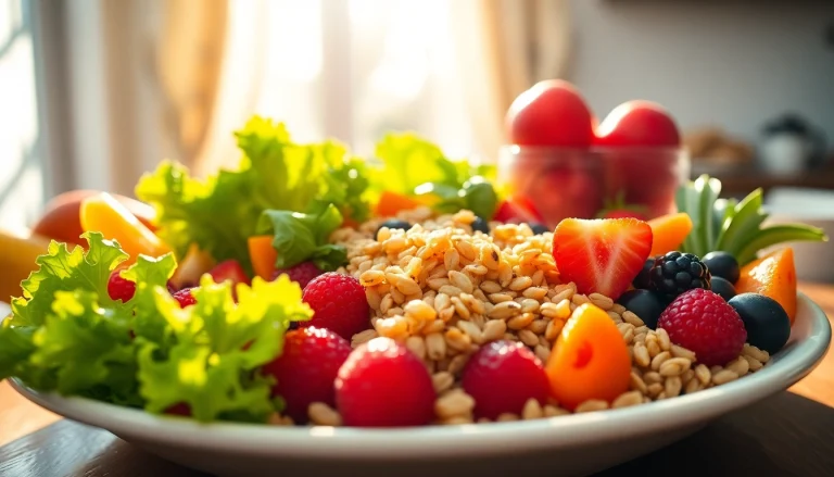 Discover Healthy Food options including vibrant fruits and colorful vegetables for a nutritious feast.