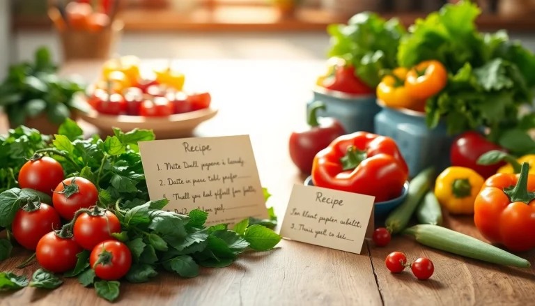 Display a vibrant assortment of fresh healthy food ingredients, including vegetables and fruits.