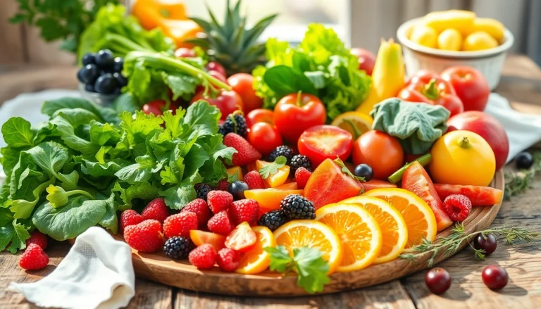 Explore a table full of healthy food options, including vibrant fruits and vegetables, encouraging nutritious eating.