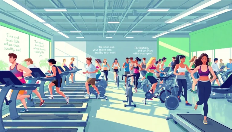 Diverse group engaging in dynamic Weight Loss activities in a vibrant gym setting.