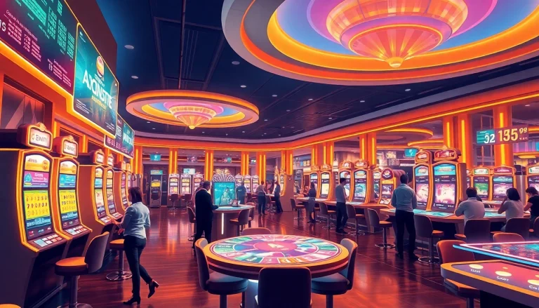 Experience new technology in a stunning futuristic casino with holographic gaming features.
