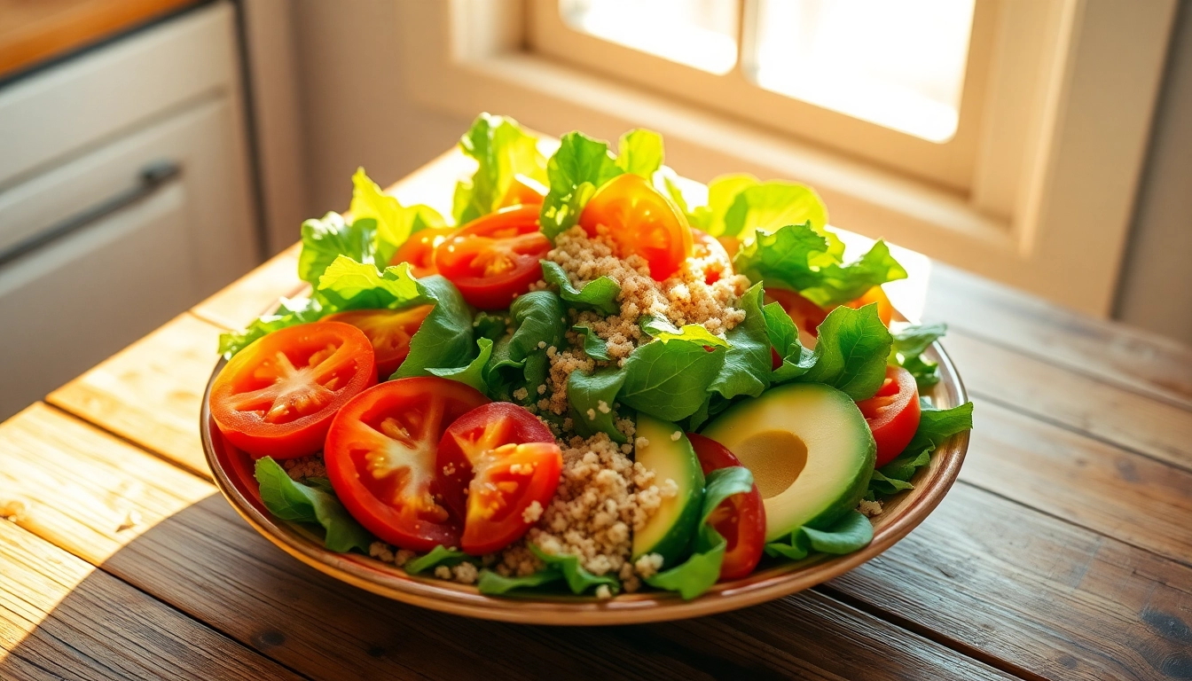 Discover colorful, nutritious Healthy Food on a rustic wooden table in natural light.