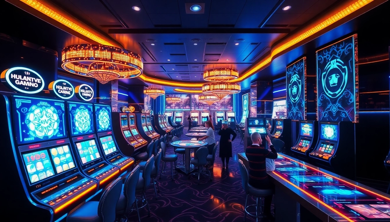 Experience innovative gaming developments in New Technology inside a modern casino.