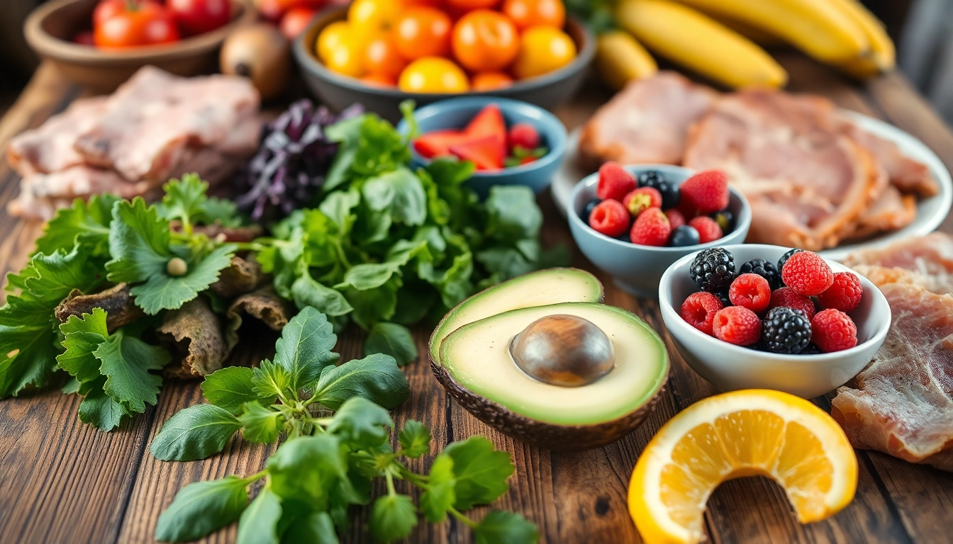 Explore fresh and healthy food options arranged beautifully on a rustic wooden table.