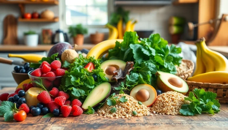 Deliciously arranged healthy food items inspiring nutritious eating.