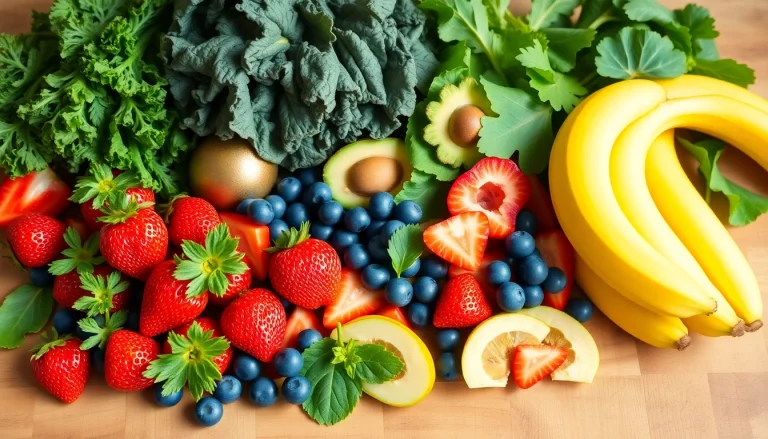 Discover vibrant, fresh healthy food options with colorful fruits and vegetables arranged artistically.