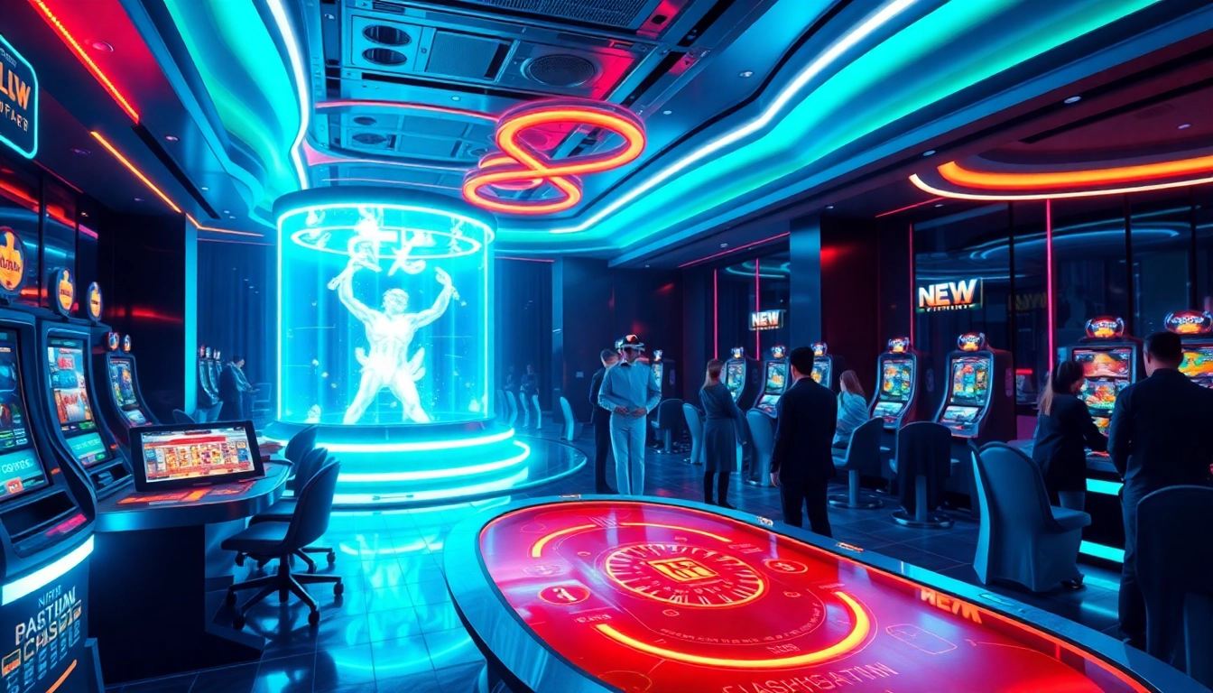 Experience the excitement of New Technology in this modern casino with VR gaming stations.