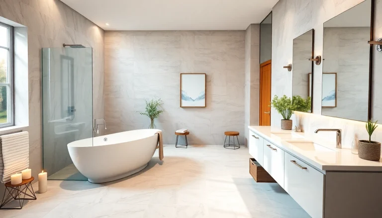 Expert bathroom fitters demonstrating skillful renovations in a modern space.