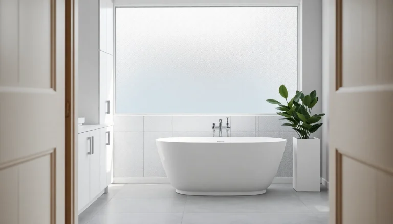Experience the artistry of bathroom fitters transforming a modern space with elegant design and soothing colors.