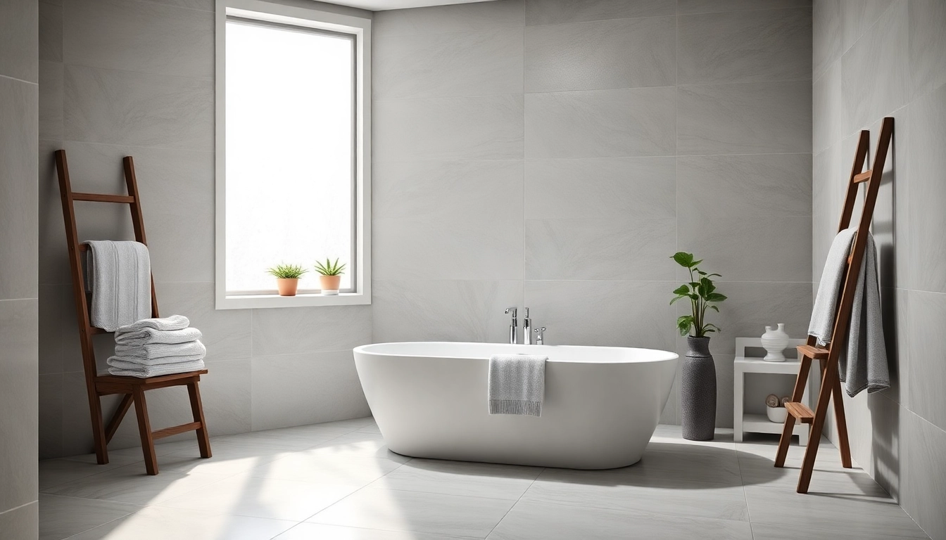 Elegant bathroom fitted by professional bathroom fitters showcasing modern design and a serene atmosphere.