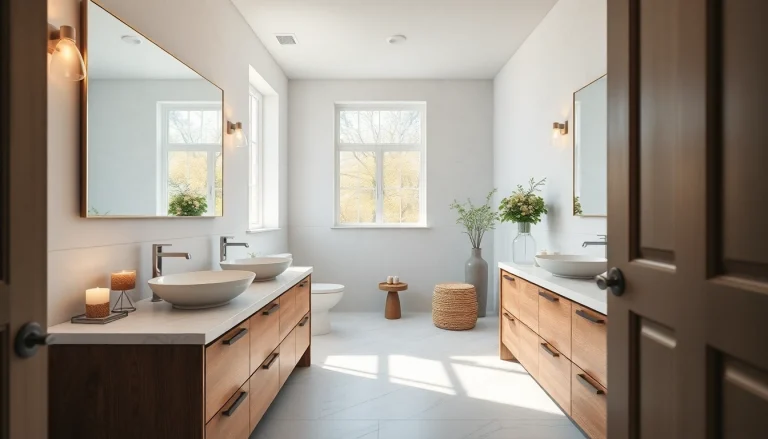 Beautifully remodeled bathroom featuring a spacious design with modern fixtures.