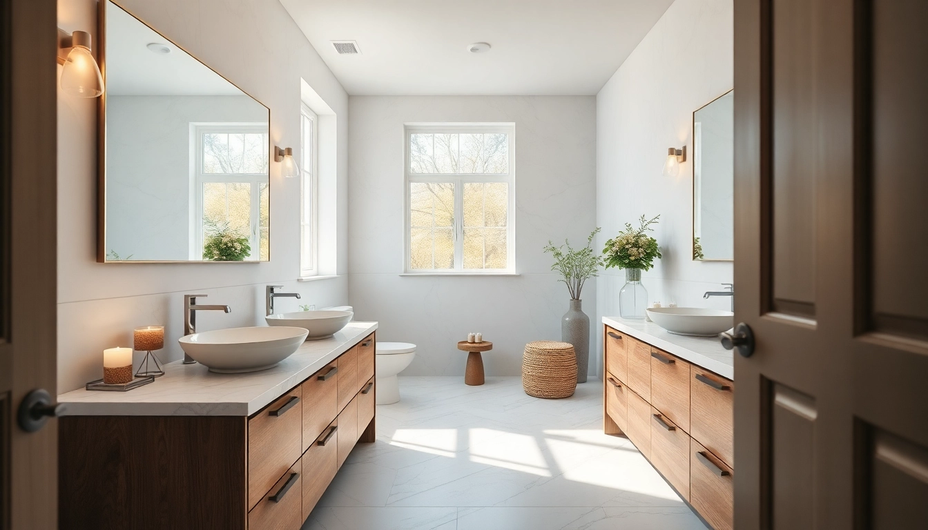 Beautifully remodeled bathroom featuring a spacious design with modern fixtures.