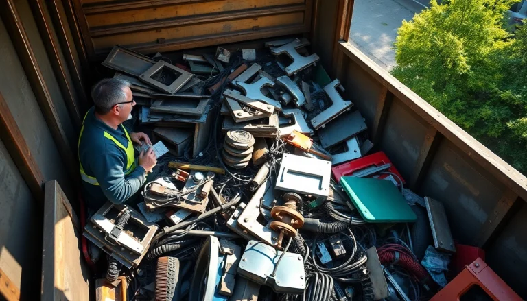 Efficient Schrottabholung Wuppertal service collecting various metals for recycling.