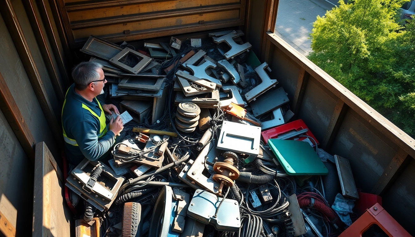 Efficient Schrottabholung Wuppertal service collecting various metals for recycling.