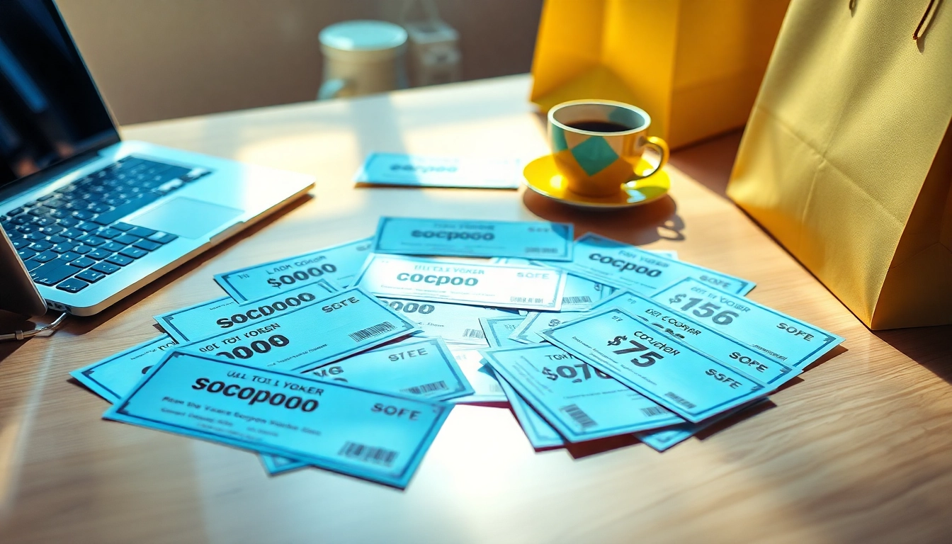 Save on shopping with coduri si vouchere de reducere displayed appealingly on a table.