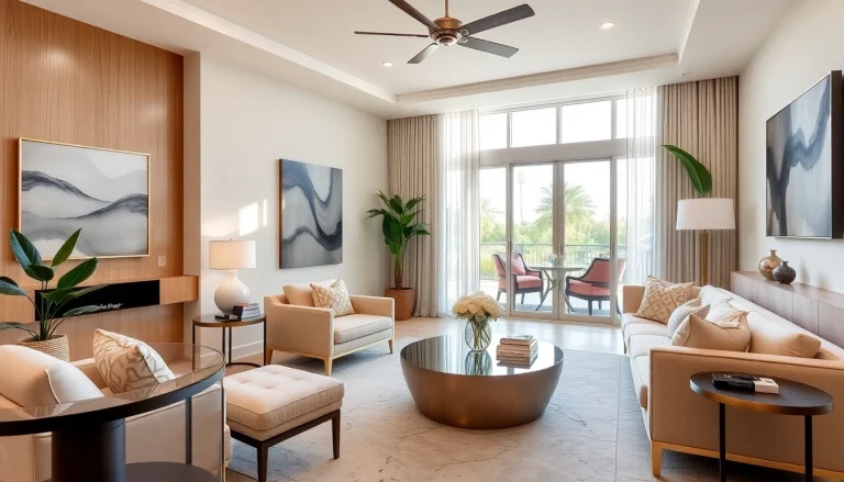 Stylish living room designed by Interior designer Palm beach gardens, showcasing elegance and personalized decor.