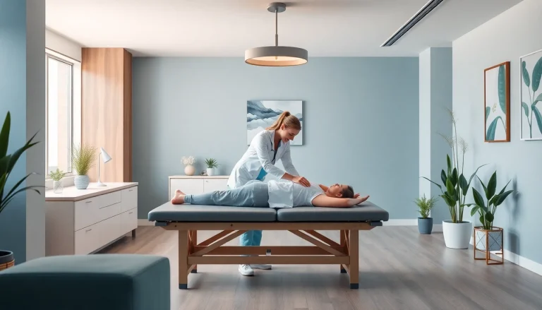 Experience personalized care at our physiotherapy near me clinic, featuring a calming interior and attentive staff.