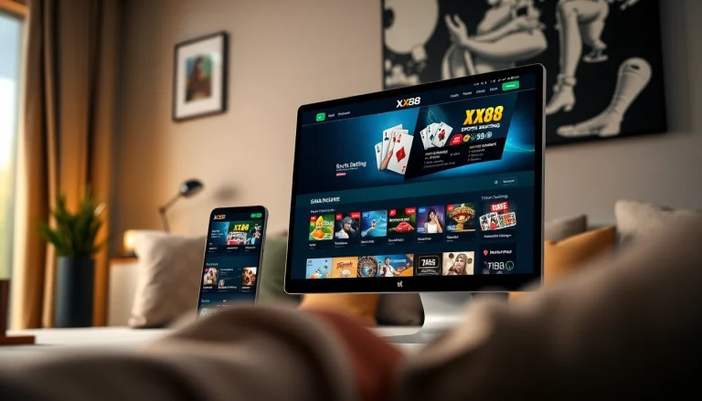 XX88 online gambling platform interface showcasing interactive gaming experiences.