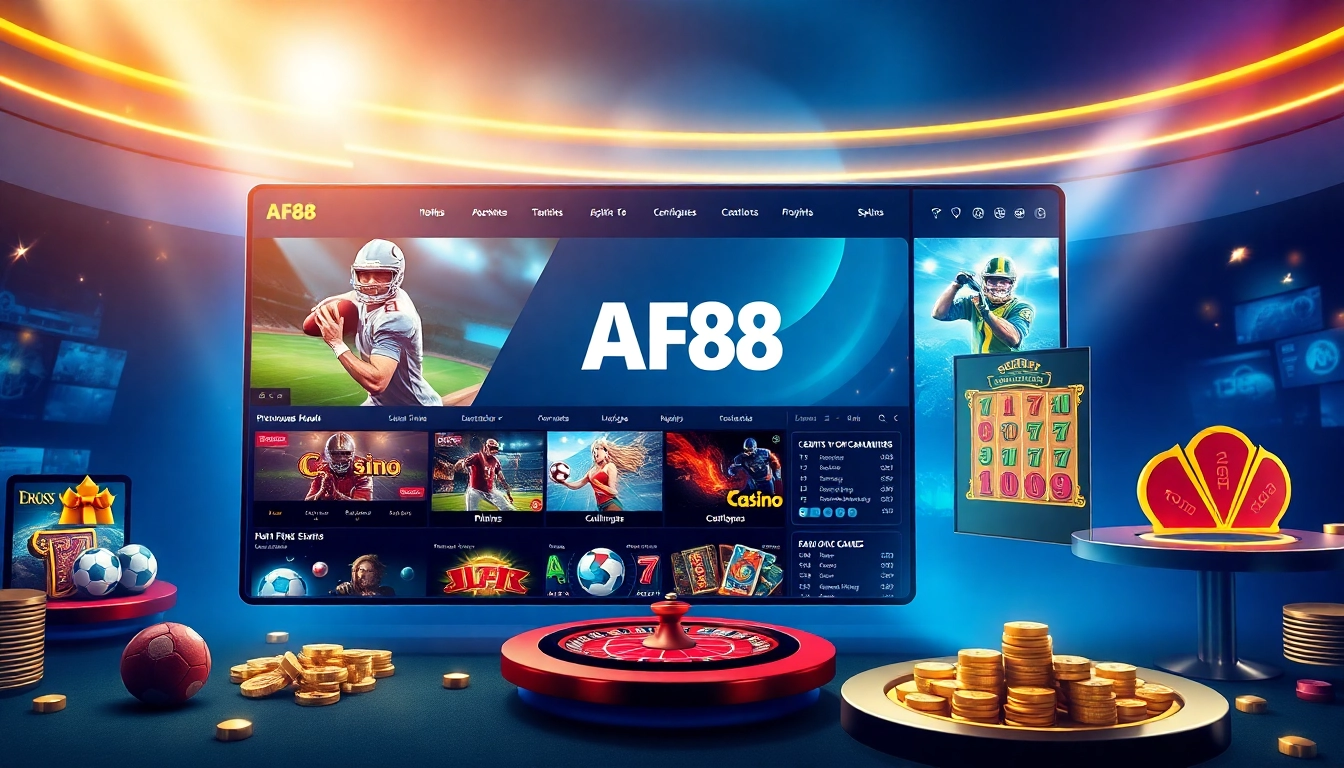 AF88 online betting interface showcasing exciting games and promotions.