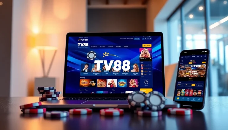 TV88's secure online gambling platform, showcasing vibrant games and user-friendly interface.
