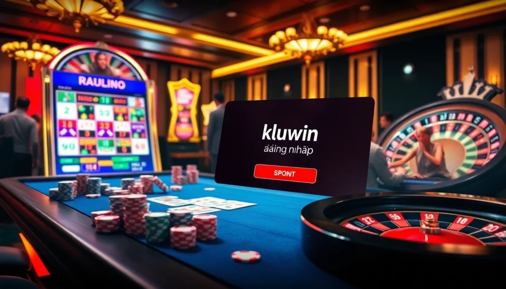 Engage in the thrill of kuwin đăng nhập with immersive casino visuals and gaming action.