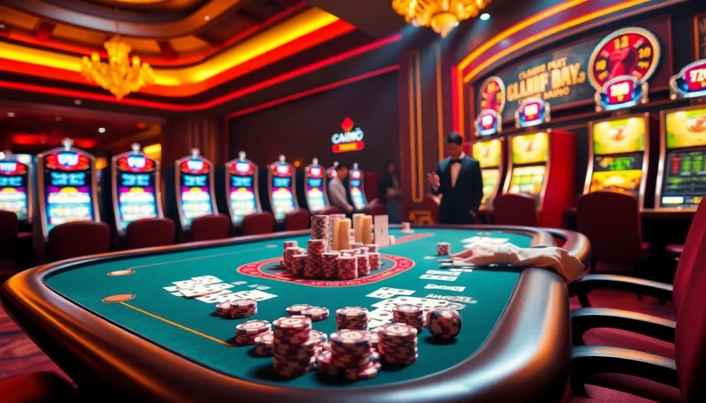 Experience high-stakes gambling at https://rikvip1.top/tac-gia-rikvip with vibrant casino tables and chips.