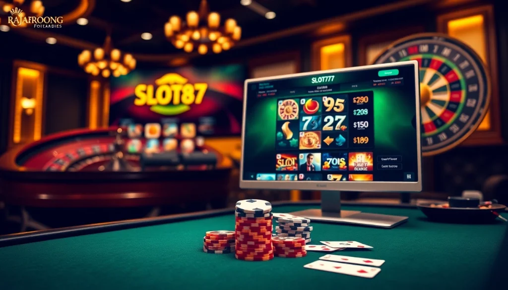 RAJABARONG gaming interface displaying exciting slot games and vibrant casino elements.