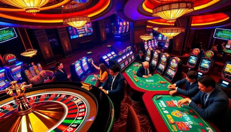 Engaging gamblers at www.gardencitynurserybentonvillear.com/about in a thrilling casino experience with vibrant roulette.